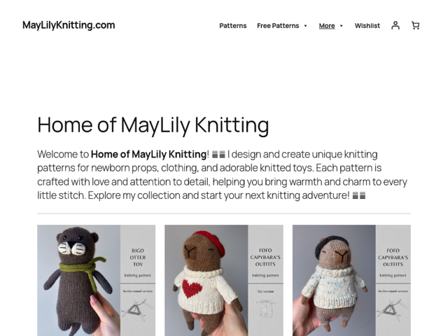 Ravelry: MayLily Knitting (website) - patterns